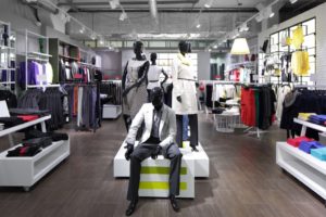 Fashionable store mannequins