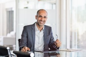 Businessman in the meeting room