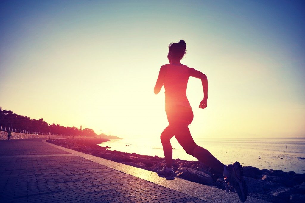 woman running