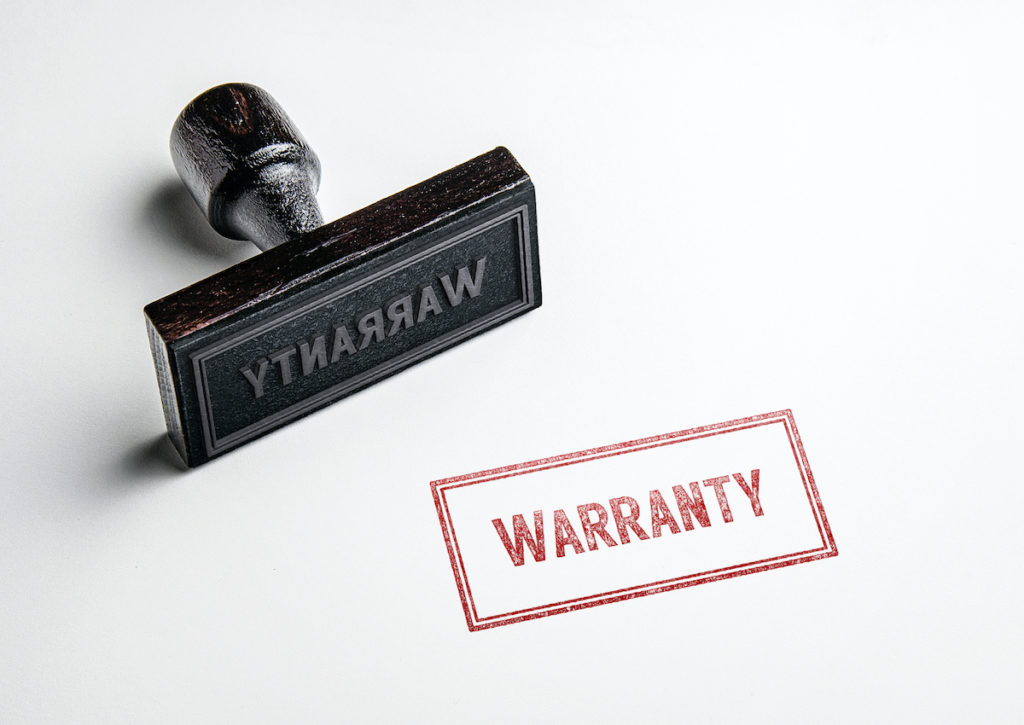 rubber warranty stamp