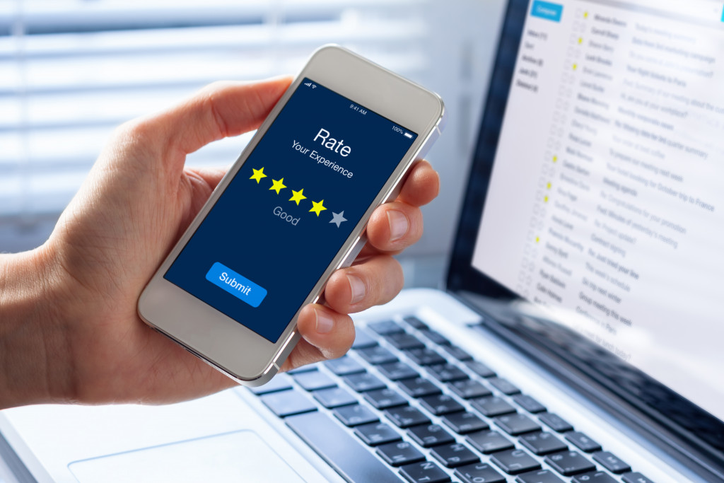 customer experience with 4 stars rated